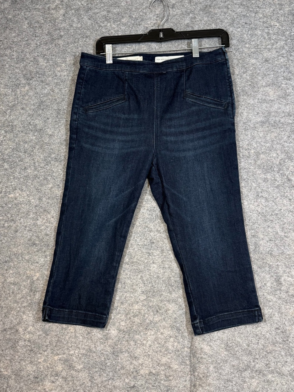 Pilcro Anthropologie Dark Wash Y2K Denim Capri Jeans Streetwear Minimalist Chic